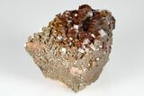 Ruby Red Vanadinite Crystal Cluster - Huge Crystals! #178373-1